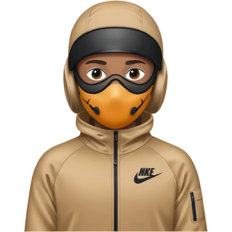 nike tech tracksuit clothing and ski mask emoji