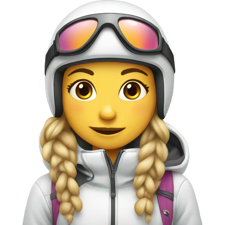 cute ski girl  emoji