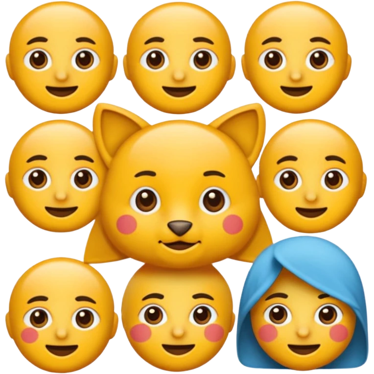 فانتزی و کیوت با رنگ صورتی و بنفش قلب emoji
