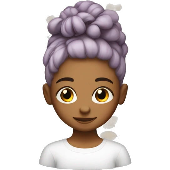 bambine capelli ner emoji