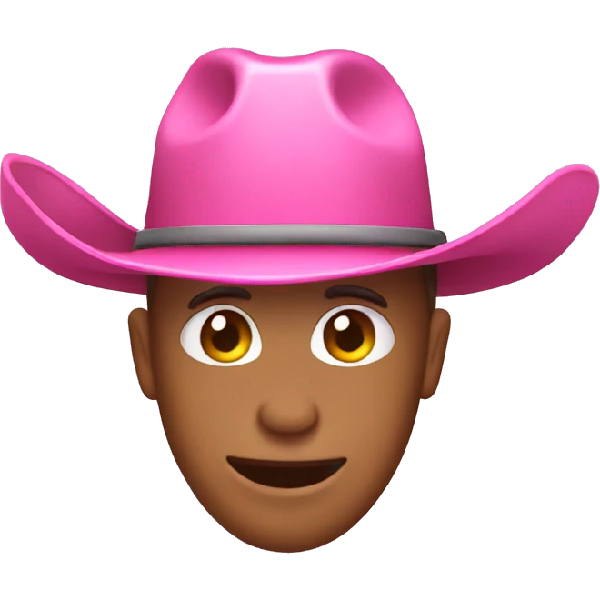 Pink cowboy hat emoji