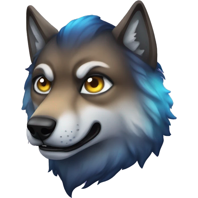 Galaxy space wolf  emoji