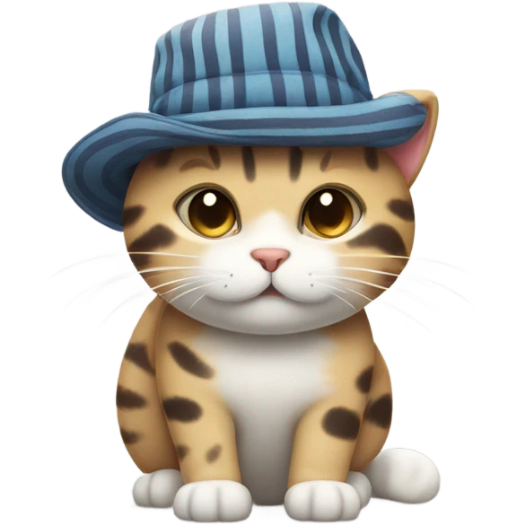 Cat wearing a hat  emoji