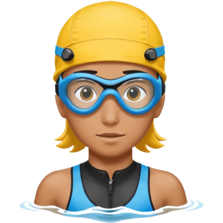 Schüler, der triathlon macht emoji