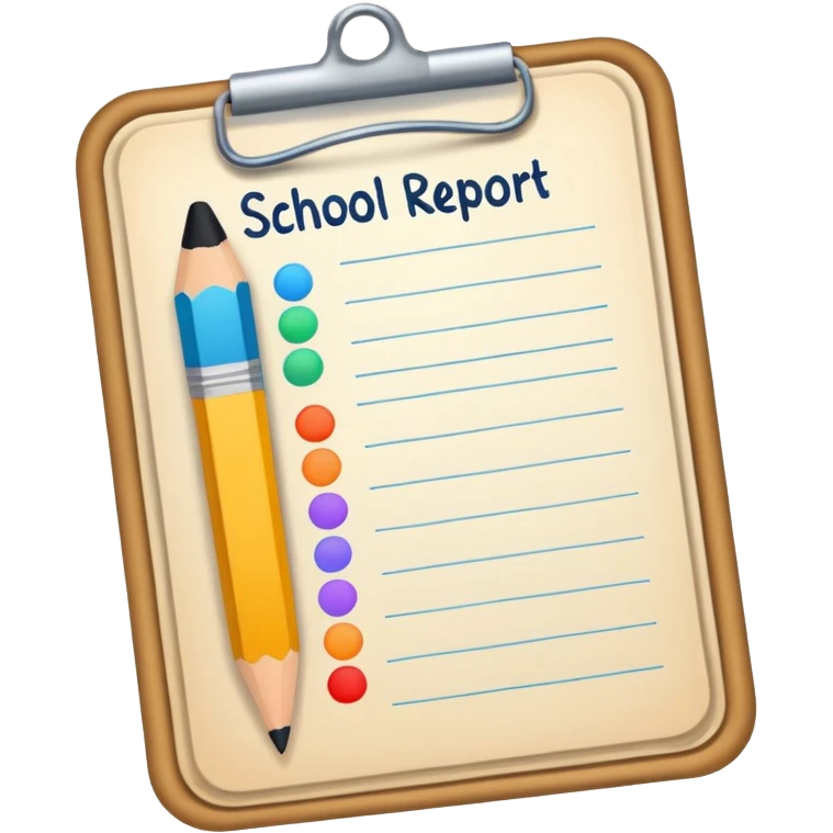 school education progress card emoji