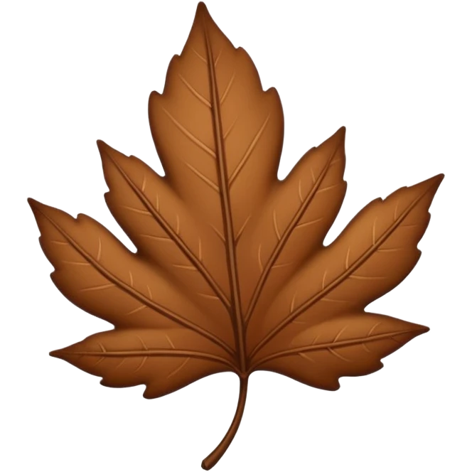 brown aesthetic minimal earthy leaf emoji emoji