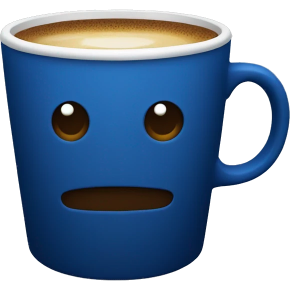 dark blue coffee cup emoji