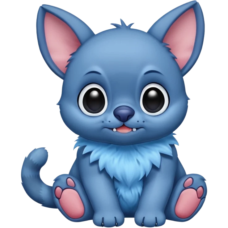 Stitch, with cat emoji