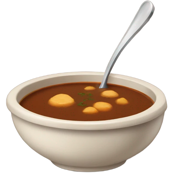 A brown soup  emoji