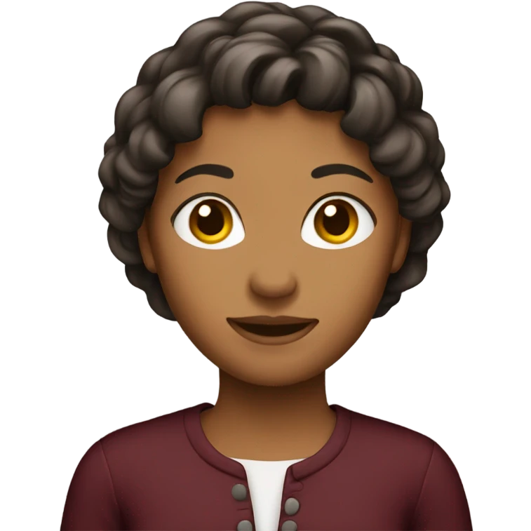 Burgundy female emoji emoji