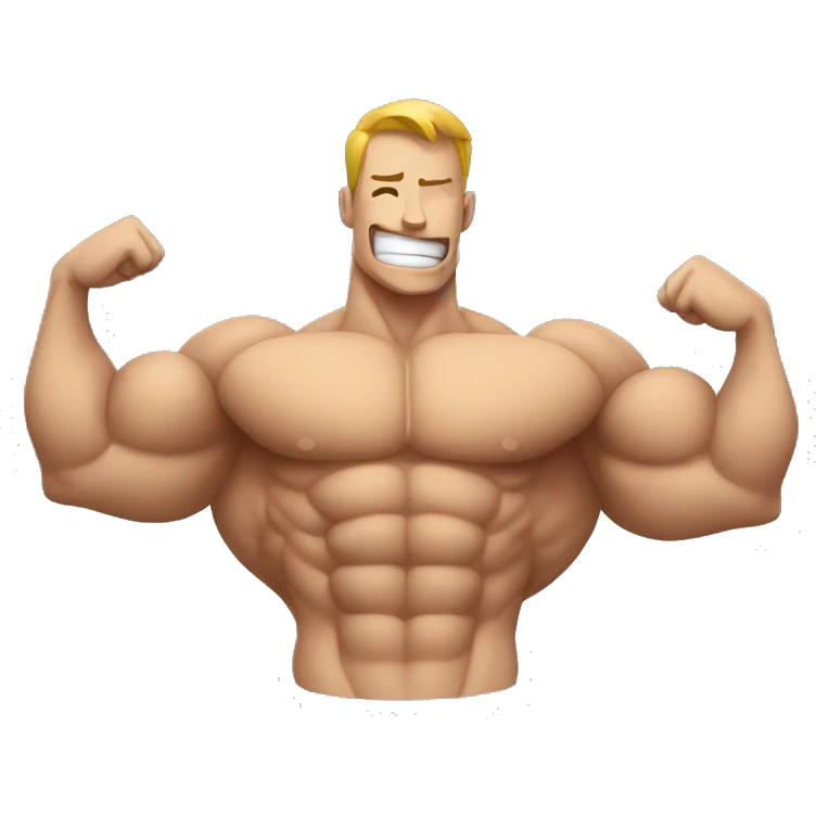 bizeps muscle flexing emoji
