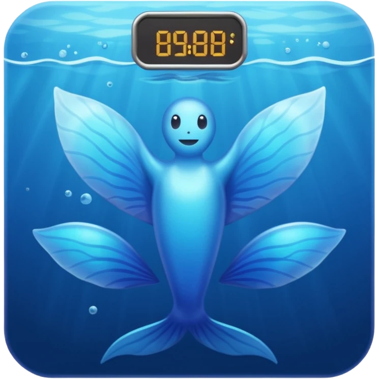 blue body scale emoji
