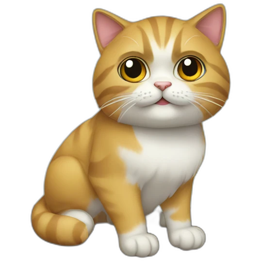 Gato persa  subido a un árbol emoji