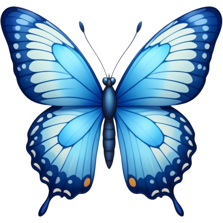 Blue butterfly emoji