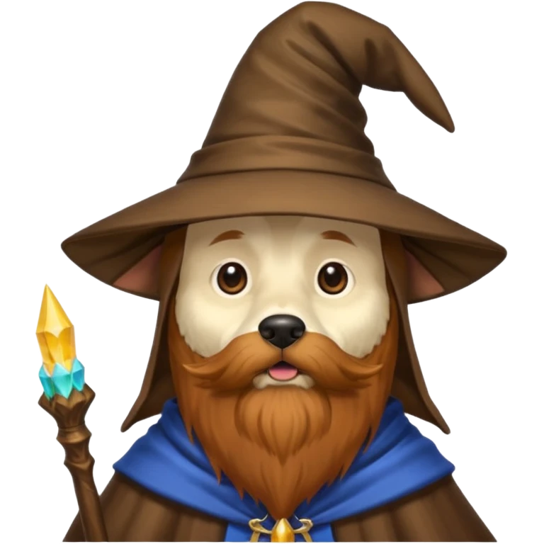 Dog wizard emoji