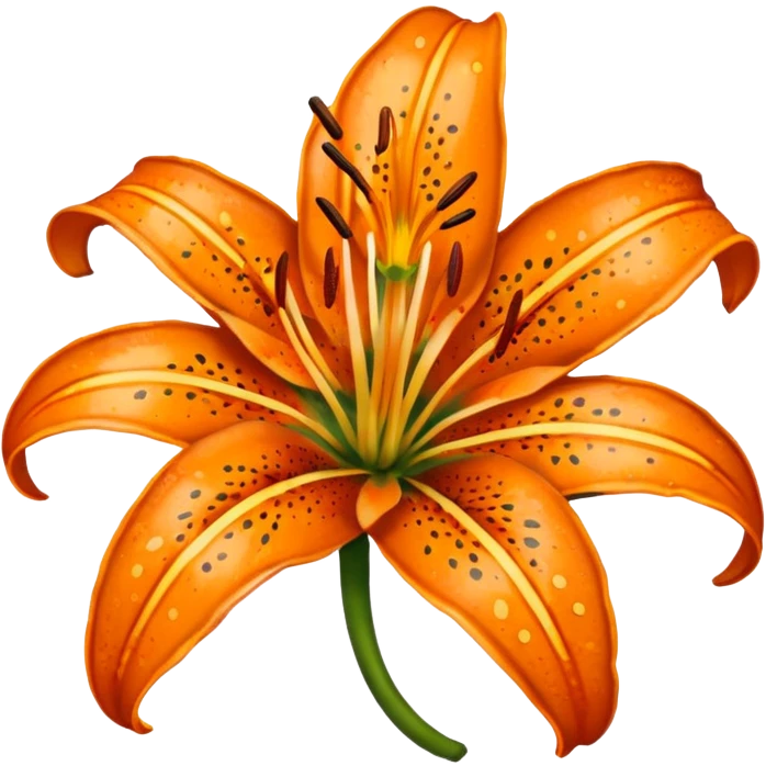 Tiger lily  emoji