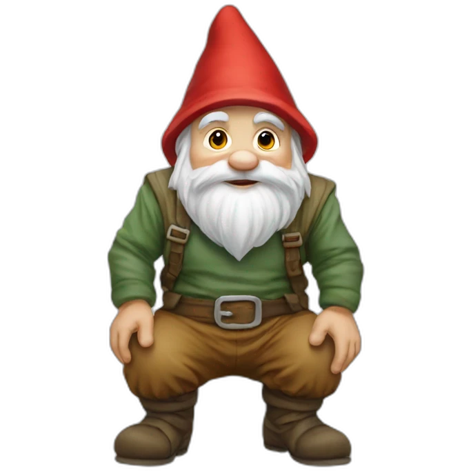 gnome-squatting emoji