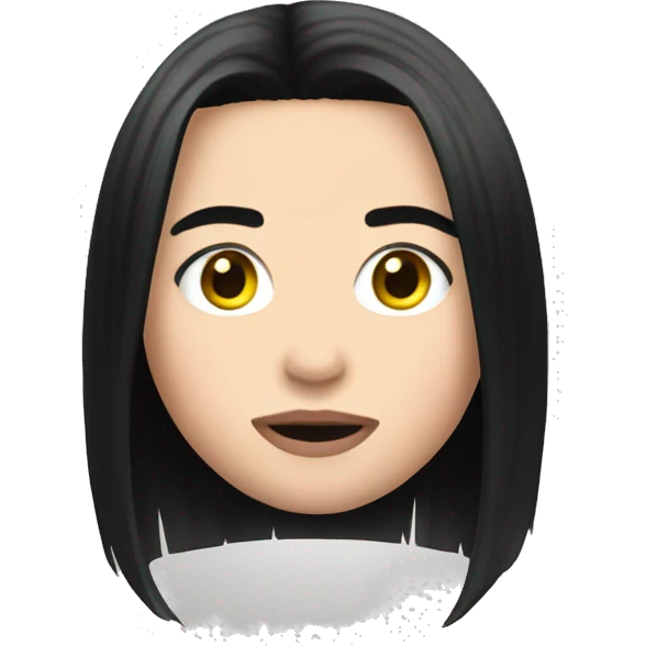 Billie eilish black hair  emoji