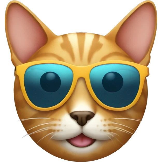Cat with sunglasses  emoji