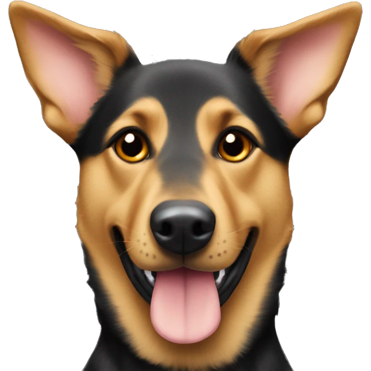 australian kelpie german shepherd mix dog emoji