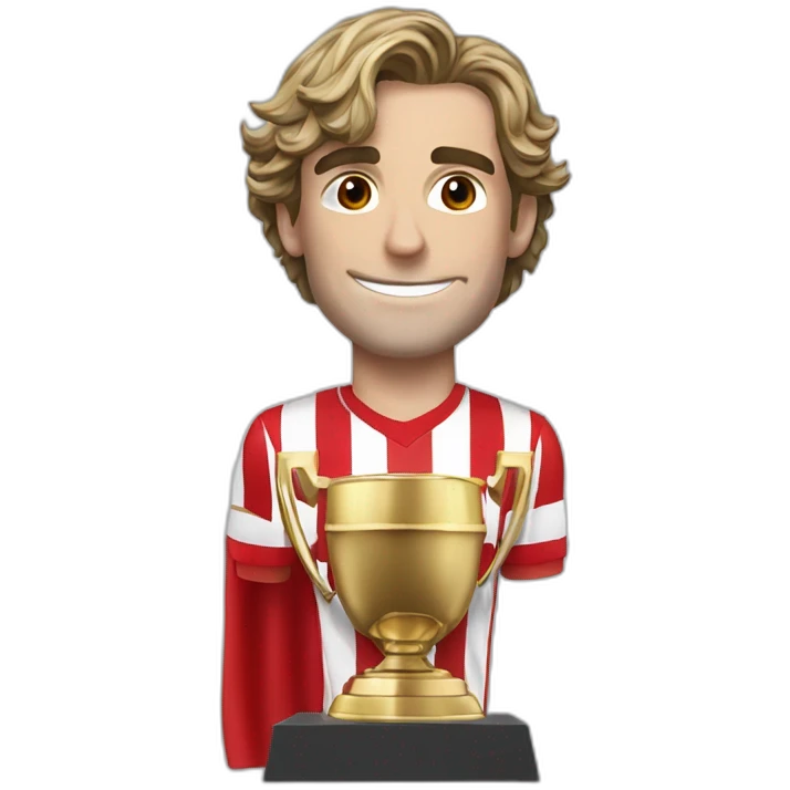 Griezmann avec un trophée emoji