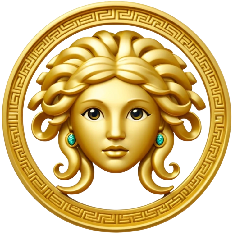 Make me a Versace Medusa logo emoji  emoji