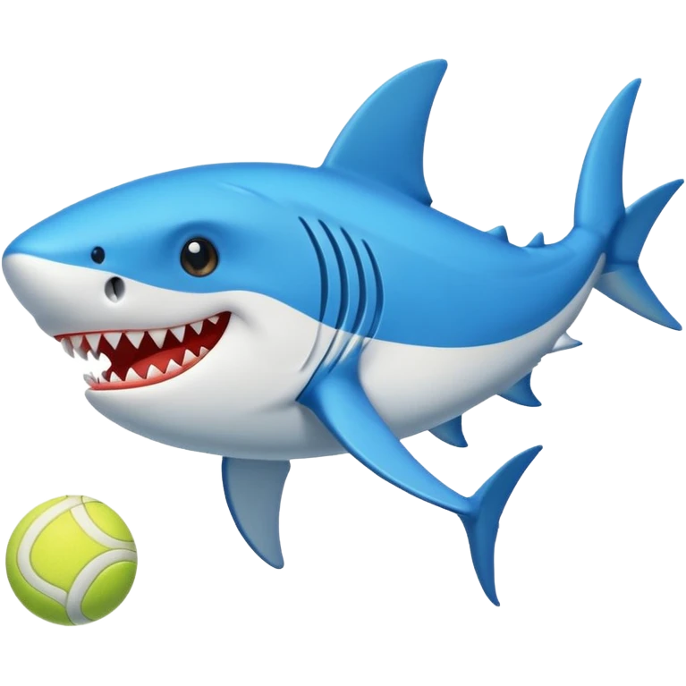 Tiburón con tenis emoji