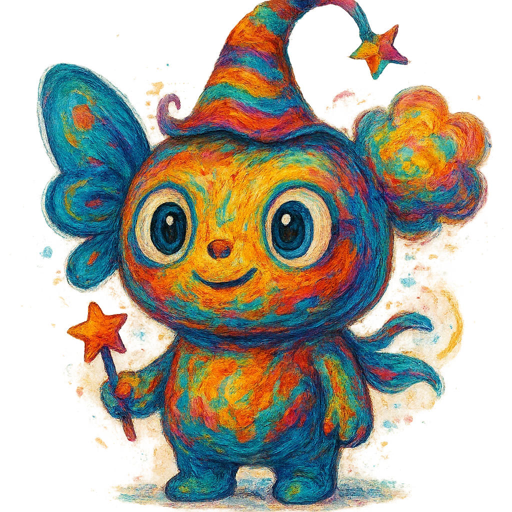 labobo character, playful and imaginative, surreal style, imaginative and unique, vivid colors emoji