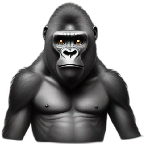 Gorilla with a tv emoji
