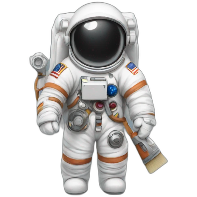 astronaut with paintbrush emoji