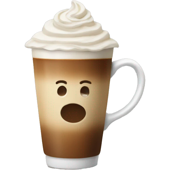A beautiful coffee latte  emoji