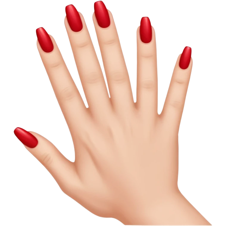 Nail with manicure emoji