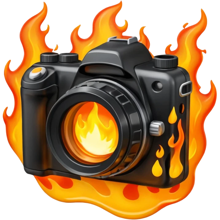 camera on fire emoji