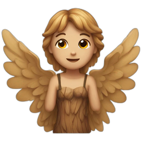 Wood angels  emoji
