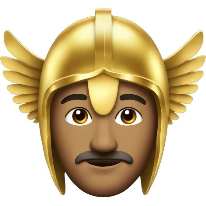 the god mercury with a golden winged helmet emoji