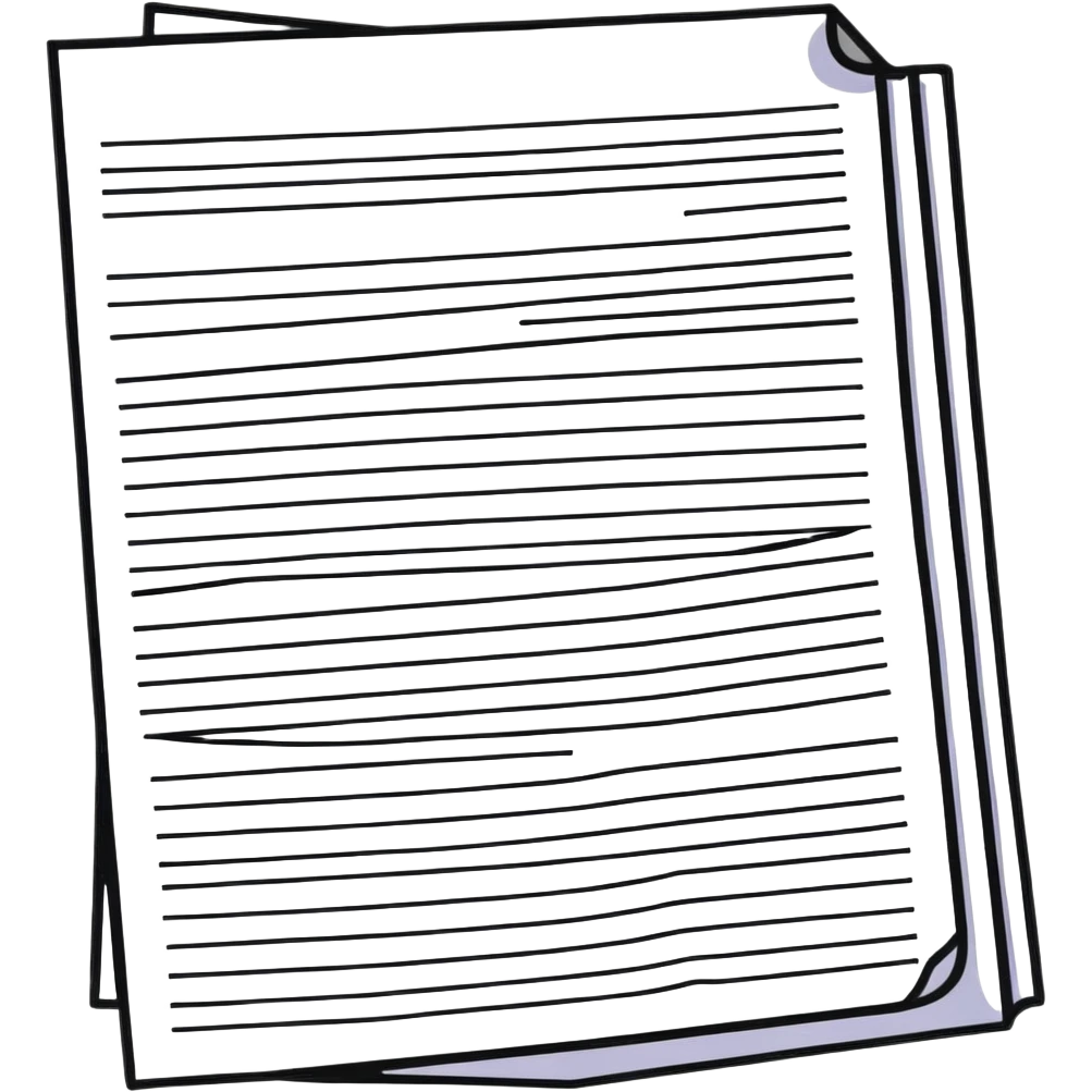document with text lines emoji