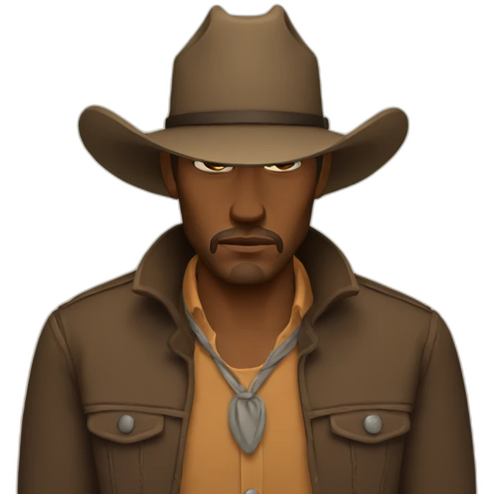 sad cowboy emoji