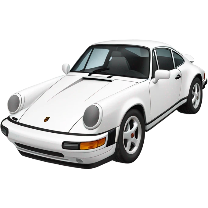 white Porsche 911 emoji