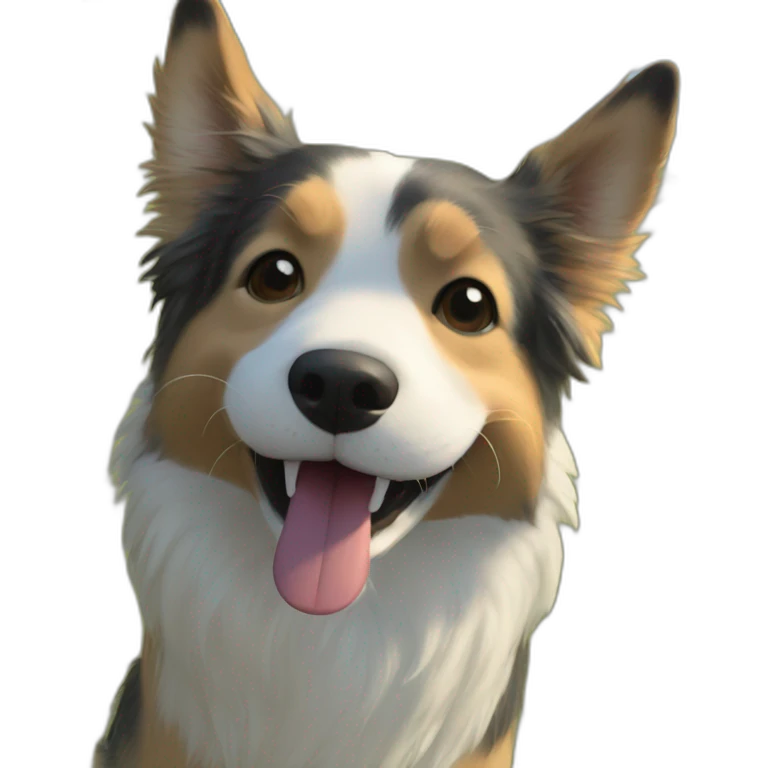 Happy dog emoji