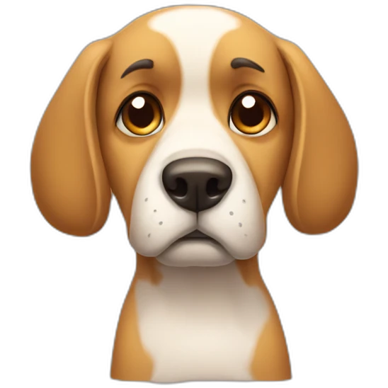 sad dog emoji