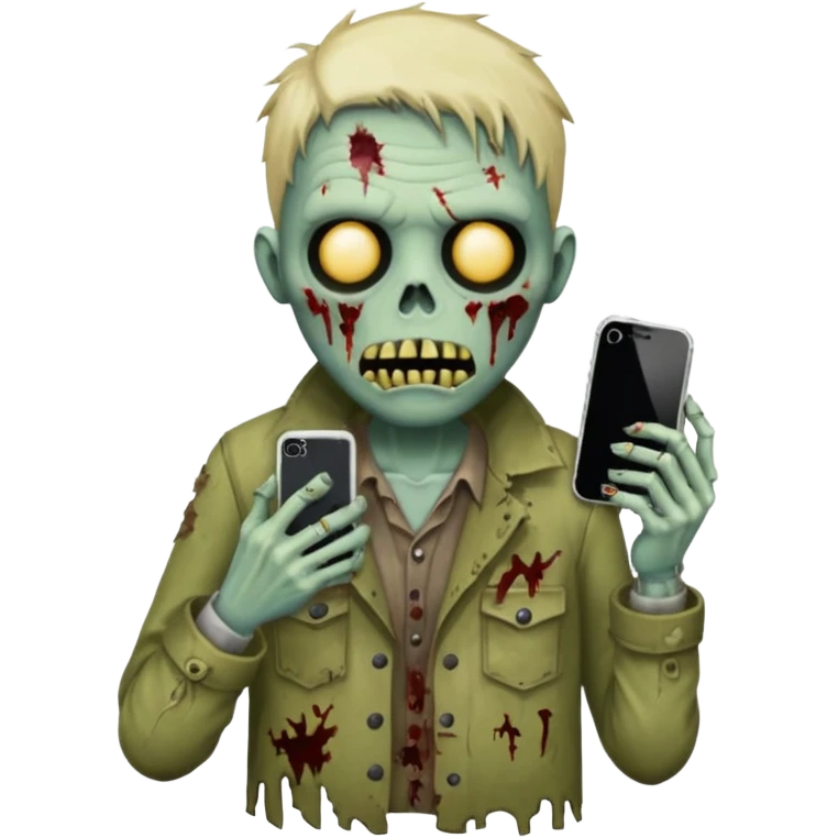 make a i phone desinger zombie emoji i phone  emoji