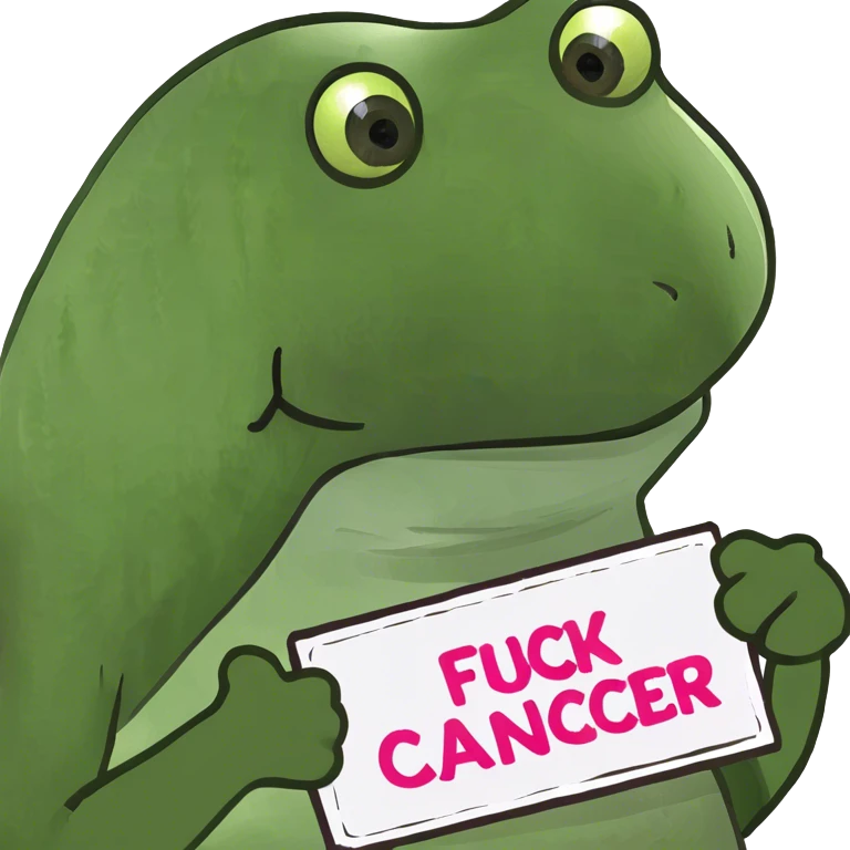 Leukemia cancer support ribbon FUCK CANCER emoji