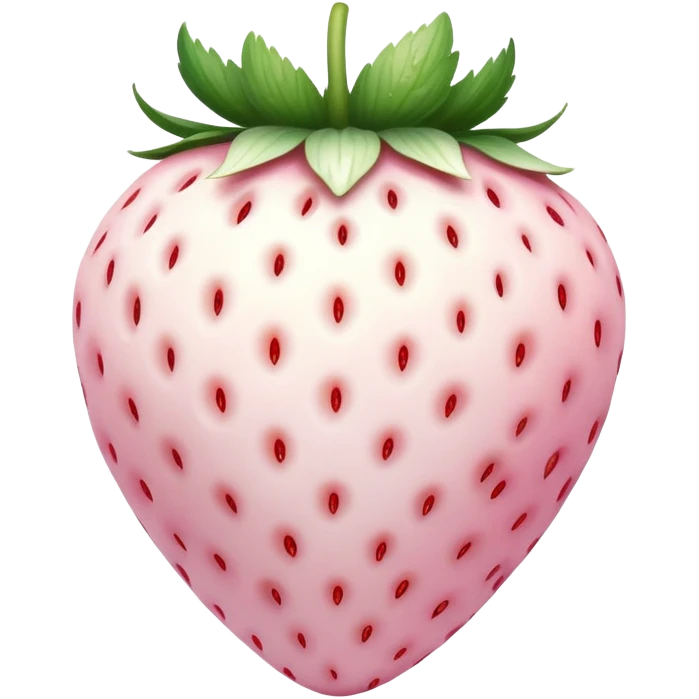 White Strawberry  emoji