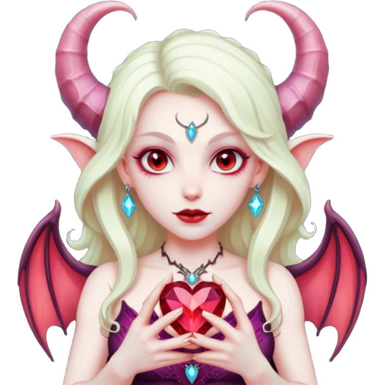 succubus crystal heart emoji
