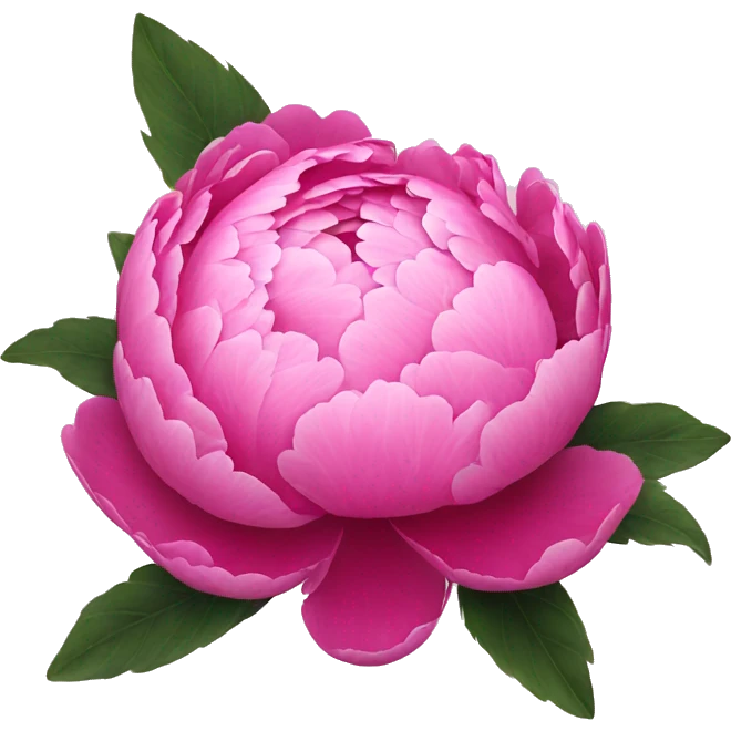 Pink peony emoji