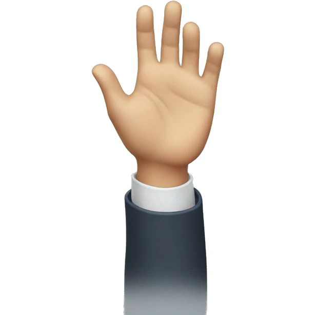 waiving hand emoji