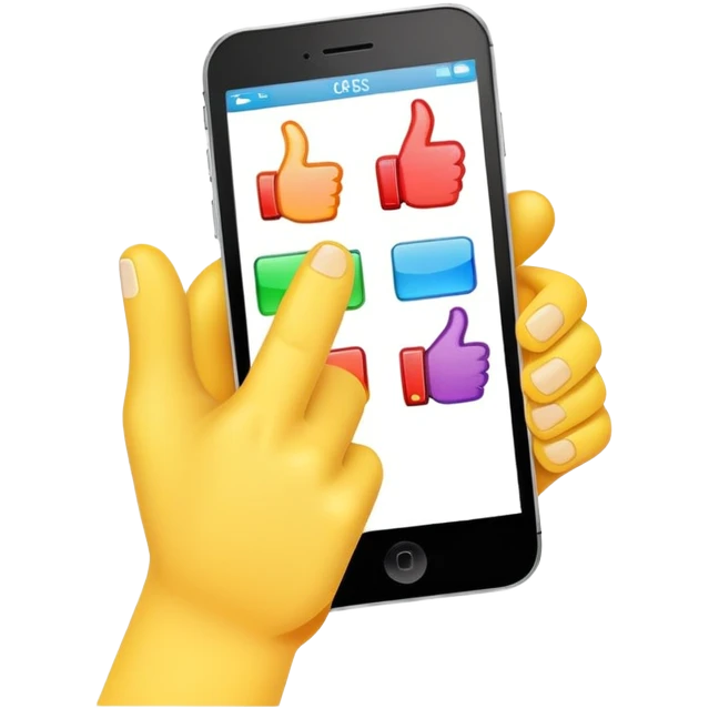 user friendly interface with thumbs up emoji