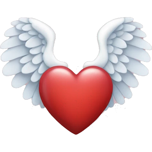 heart with angel wings emoji