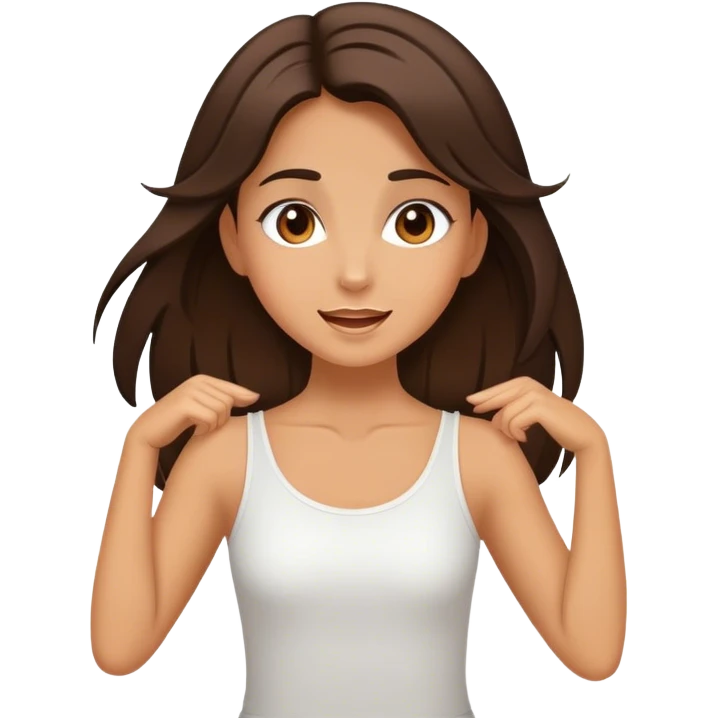 Fantastic dance emotion!!! (brunette girl) emoji