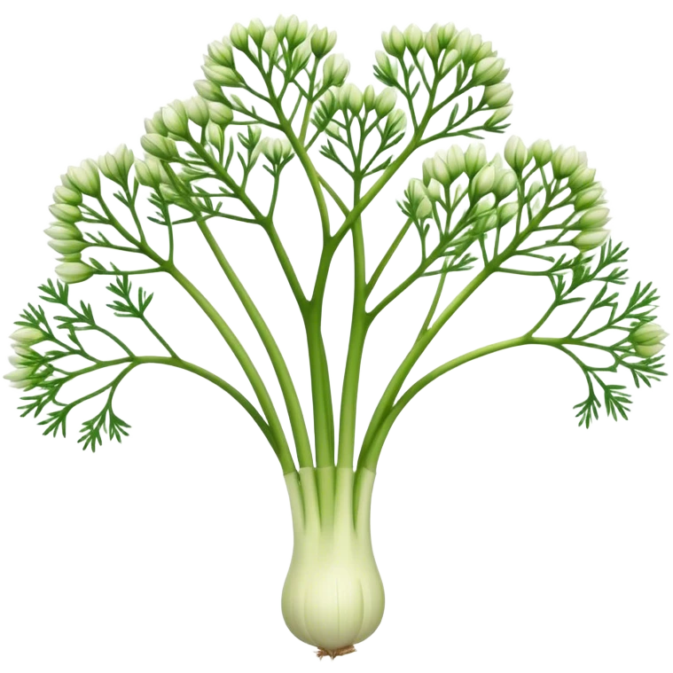 fennel bulb with 4 branches emoji